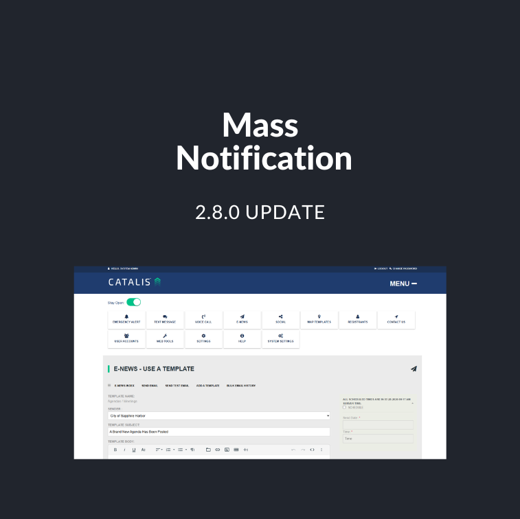 Mass Notification Update 2.8.0 Feature Image Banner