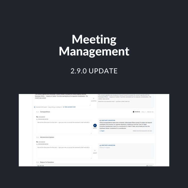 Meeitng Management 2.9.0 Feature Thumbnail for Release Notes